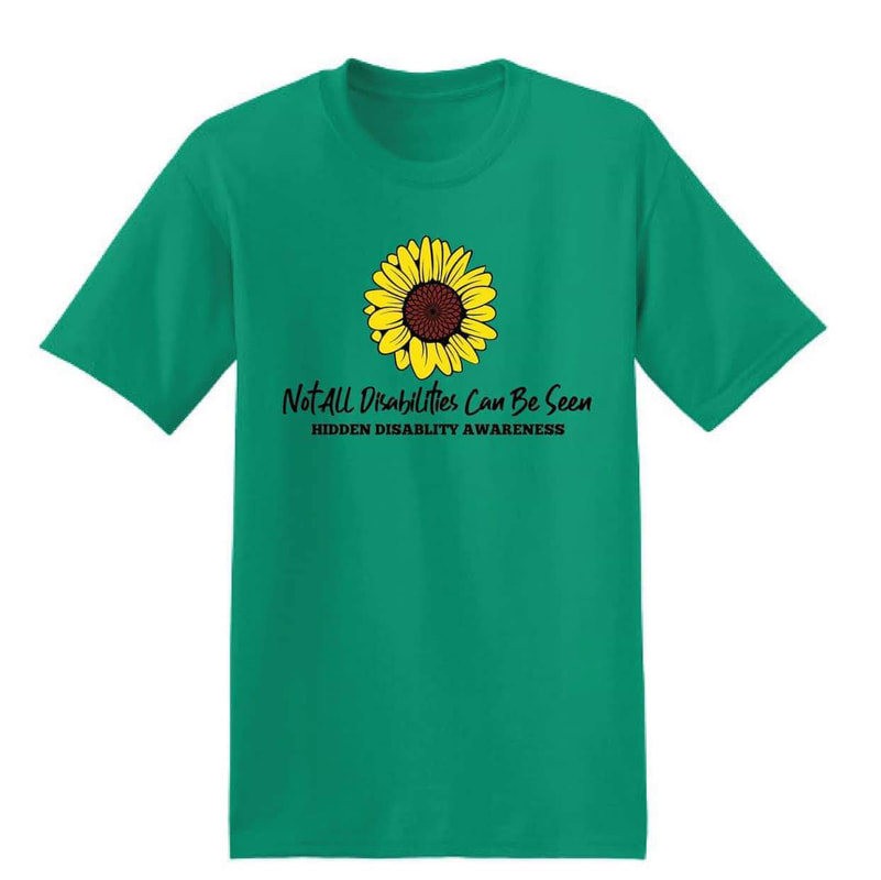 Invisible Disabilities T-Shirt Sunflower Design